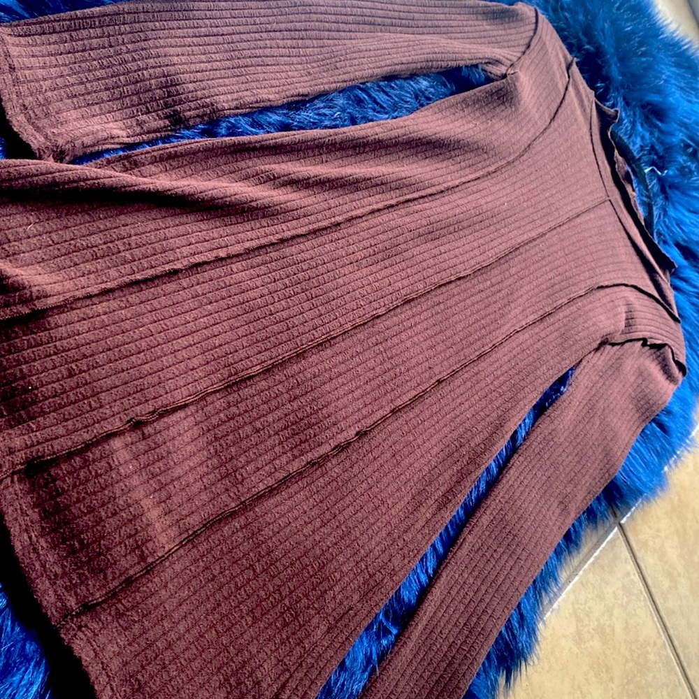 Ribbed Dress (brown)